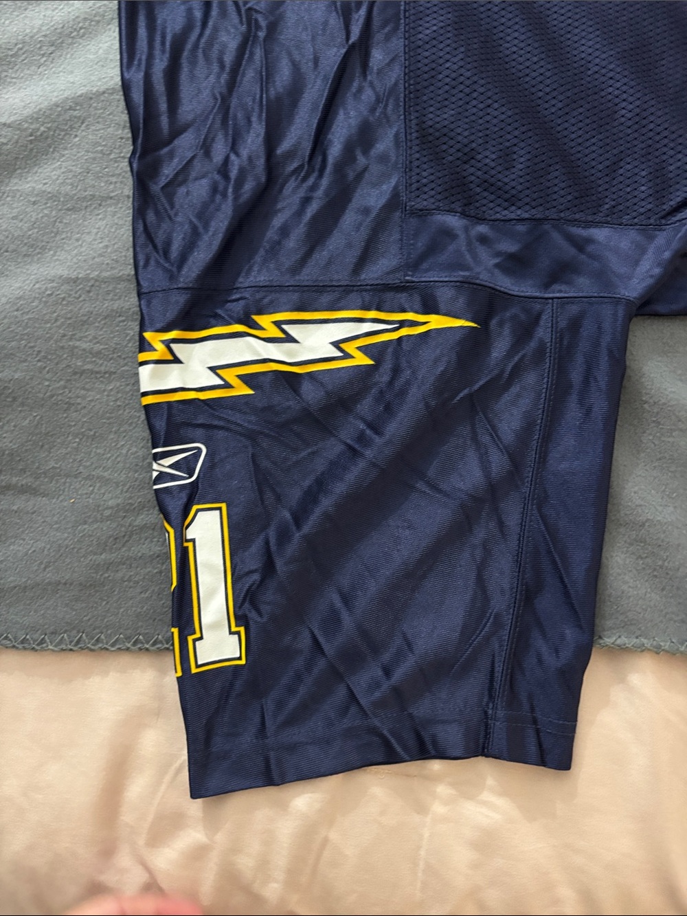Reebok LaDainian Tomlinson Chargers NFL Jersey 21 Navy 3XL Sewn - Picture 10 of 15